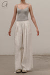 MUTEDANCE Elastic Waist Wide Leg Pants MD22SS25 Off-White PM38